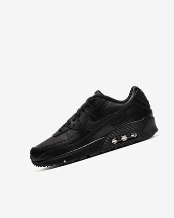 Zapatos Casuales Nike Air Max 90 LTR Niña Negras Negras Blancas Negras | AR4815