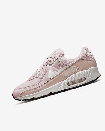 Zapatos Casuales Nike Air Max 90 Mujer Rosas Rosas Negras Blancas | AR2344