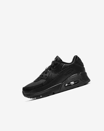 Zapatos Casuales Nike Air Max 90 Niño Negras Negras Blancas Negras | AR3052