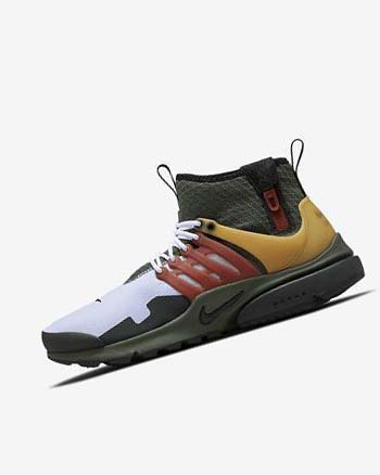 Zapatos Casuales Nike Air Presto Mid Utility Hombre Gris Oscuro Verde Negras | AR4651