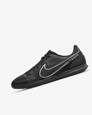 Zapatos De Fútbol Nike Tiempo Legend 9 Club IC Mujer Negras Gris Oscuro Negras | AR4676