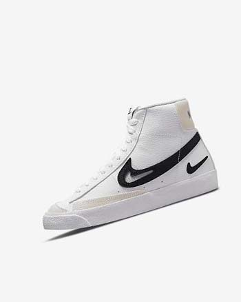 Zapatos Nike Blazer Niña Blancas Blancas Negras | AR2768