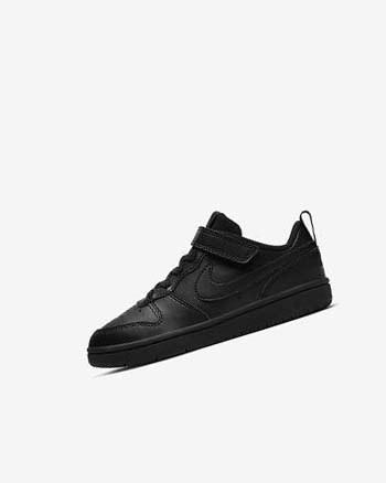 Zapatos Nike Court Borough Low 2 Niño Negras Negras Negras | AR4539