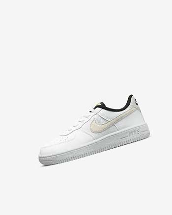 Zapatos Nike Force 1 Next Nature Niño Blancas Negras Beige Claro | AR5167