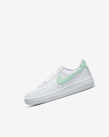 Zapatos Nike Force 1 Niña Blancas Verde Menta | AR2692