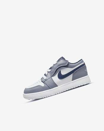 Zapatos Nike Jordan 1 Low Alt Niño Azul Marino Blancas | AR5578