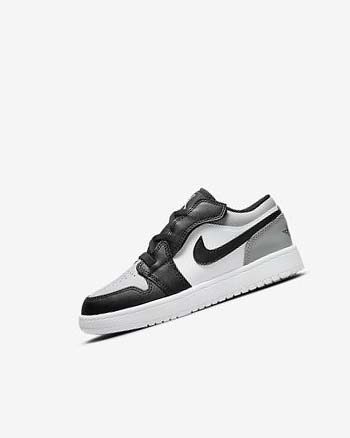 Zapatos Nike Jordan 1 Low Alt Niño Gris Claro Blancas Negras | AR4828