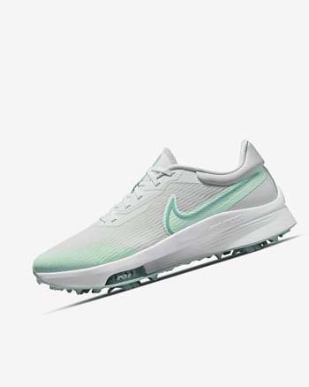 Zapatos de Golf Nike Air Zoom Infinity Tour NEXT% Hombre Blancas Verde Menta Plateadas Turquesa | AR4682