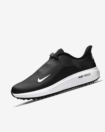 Zapatos de Golf Nike React Ace Tour Mujer Negras Metal Gris Oscuro Blancas | AR4855