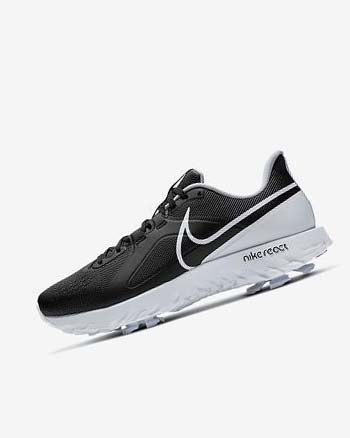 Zapatos de Golf Nike React Infinity Pro Hombre Negras Metal Plateadas Blancas | AR5357