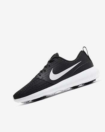 Zapatos de Golf Nike Roshe G Mujer Negras Blancas Metal Blancas | AR4867