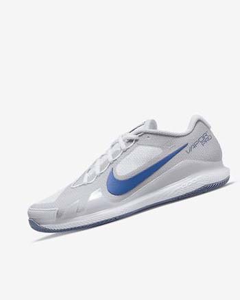 Zapatos de Tenis Nike Court Air Zoom Vapor Pro Hombre Blancas Gris Azul Marino | AR2434