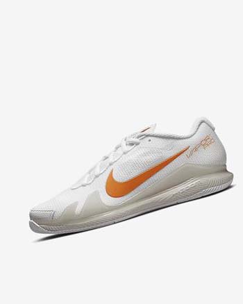 Zapatos de Tenis Nike Court Air Zoom Vapor Pro Mujer Blancas Beige Claro Azules | AR4903