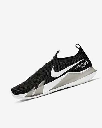 Zapatos de Tenis Nike Court React Vapor NXT Hombre Negras Blancas | AR2600