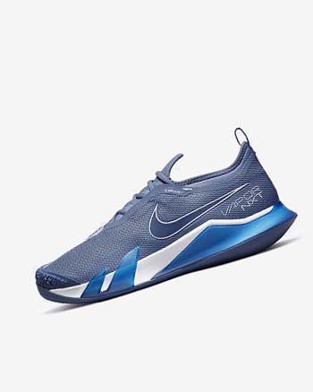 Zapatos de Tenis Nike Court React Vapor NXT Hombre Blancas Azul Marino | AR2666