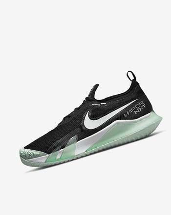 Zapatos de Tenis Nike Court React Vapor NXT Hombre Negras Verde Menta Blancas | AR4631