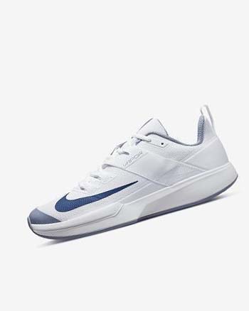 Zapatos de Tenis Nike Court Vapor Lite Hombre Blancas Azul Marino | AR3158