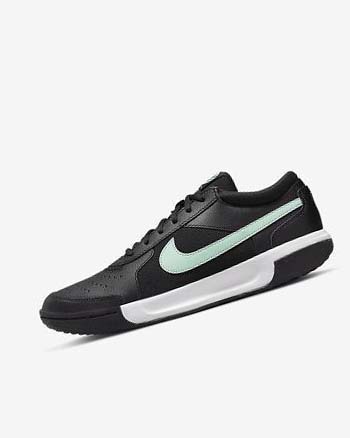 Zapatos de Tenis Nike Court Zoom Lite 3 Hombre Negras Blancas Verde Menta | AR2933