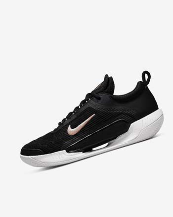 Zapatos de Tenis Nike Court Zoom NXT Mujer Negras Blancas Gris Oscuro Metal Rojas Marrones | AR5485