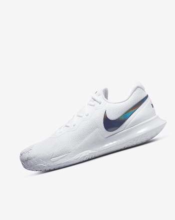 Zapatos de Tenis Nike Court Zoom Vapor Cage 4 Rafa Hombre Blancas Negras | AR4677